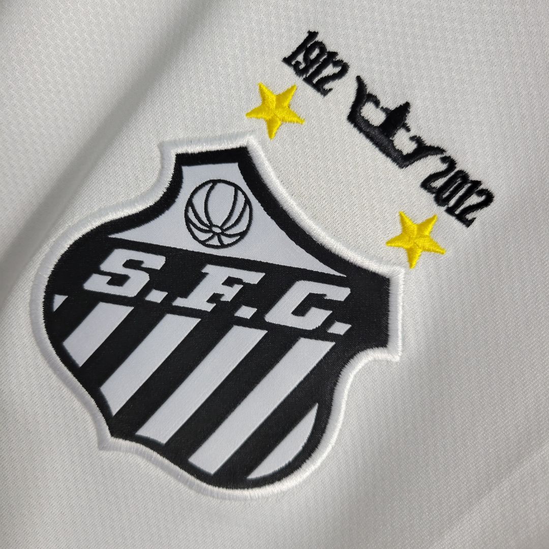 Camiseta retro local del Santos 11/12 - Blanca